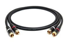 enoaudio Mogami 2534 Quad Stereo Pair (L,R) Audio Cable | Neutrik Gold RCA | HiFi - 0.5 m