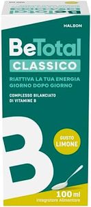 Be-Total Classico Integratore Alimentare di Vitamina B Riattiva l’Energia, Riduce la Stanchezza, Supporta il Sistema Immunitario, Bambini 3+ e Adulti, Gusto Limone, 100 ml​