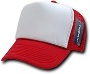 DECKY 2 Tone Trucker Cap, Red