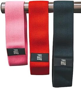 BFIT Exercise Resistance Bands for Working out Women and Men, 3 Pcs Thick Booty Bands for Working Out, Fabric Elastic Exercise Bands for Booty Legs, Pilates & Yoga