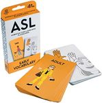 ASL Flash Cards - American Sign Language Flashcards for Beginners, Kids, Babies, Toddlers - Learn How to Sign - Early Learning Study Materials - Classroom and Homeschool Supplies (Early Vocabulary)