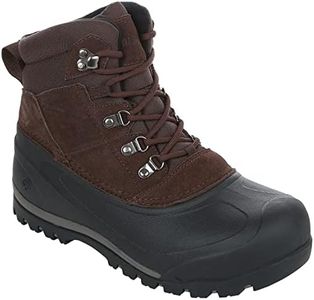 Northside Men's Tundra Lace-Up Cold-Weather Boot, Dark Brown-201, 9