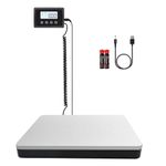 UNIWEIGH Shipping Scale 440lb,Digital Postal Scale with Hold and Tare Function,Heavy Duty Shipping Package Scale for UPS USPS Post Office,Luggage Scale with Durable Stainless Steel Large Platform