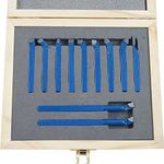 KATSU Lathe Turning Milling Cutting Tool Set 11 Pieces 6MM Cemented Carbide Tip Tipped Brazed Boring Welding Cutter for Lathes CNC Metalworking Engineering 11011806