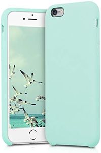 kwmobile Carcasa Compatible con Apple iPhone 6 / 6S Funda - Case TPU y Silicona antigolpes - Apto Carga inalámbrica - Menta Mate