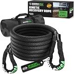 Rhino USA Kinetic Recovery Tow Rope (1.25" x30') Heavy Duty Offroad Snatch Strap for Diesel Truck, Tractor, Heavy Equipment - Ultimate Elastic Straps Towing Gear - Backed for Life!