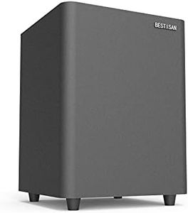 BESTISAN 6.5’’ Subwoofer, Powered Home Audio Sub woofer with Deep Bass in Compact Design, for Studio and Home Theater, Black,SW65C