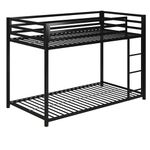 DHP Miles (UK) Metal Bunk Bed Single/Single Black