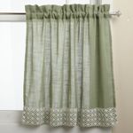 LORRAINE HOME FASHIONS Salem 60-inch x 36-inch Tier Curtain Pair, Sage