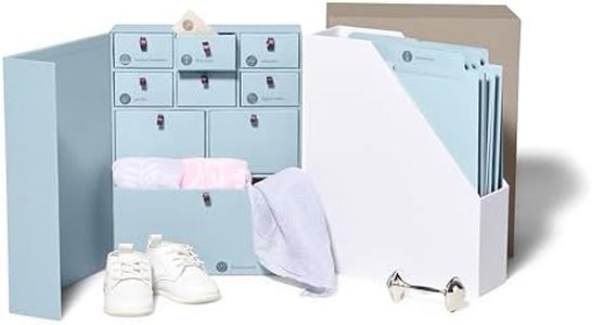 Savor | Personalized Deluxe Baby Keepsake Box | Fabric Bound Acid-Free Modern Gender-Neutral Newborn Keepsake and Memory Organizer with Labels |for Pregnancy, Mother’s Day, Baby Shower, New Baby
