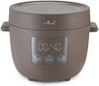 Yum Asia Tsuki Mini Rice Cooker with Shinsei Ceramic Bowl (2.5 cups, 0.45 litre) 5 Rice Cooking Functions, 2 Multicooker Functions, Hidden LED Display, 220-240V UK (Pebble Grey)