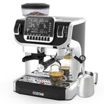 COSTAR Professional Espresso Machine with Grinding & Frothing, 19 Bar Coffee Maker with LED Screen, Coffee Machines for Home/Office/Coffee Shop, 1.8L Removable Water Tank for Cappuccino, Latte