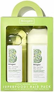 Briogeo Superfoods Apple, Matcha, Kale Replenishing Shampoo and Conditioner Duo | Replenish Dull, Dry Hair and Supports Healthy Hair and Scalp | Vegan, Phalate & Paraben-Free