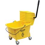 Genuine Joe 02347 Bucket/Wringer Combo Sidepress 16-Inch x14-Inch x21-Inch Yellow