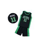 CLZWFZ 11#Basketball Jersey Kit Kids Fans Jersey Boys Sportswear Sleeveless Basketball Vest Tops and Shorts Sports Set Summer Tracksuit Gifts for Boys Grils,Black,XXL