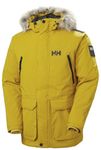 Helly Hansen Men's Reine Parka Jacket, 340 Straw, Yellow, XL