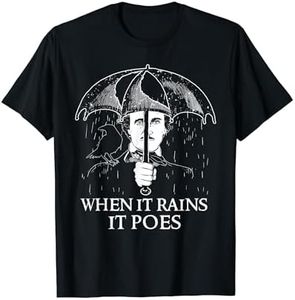 Edgar Allan Poe - When It Rains It Poes - English Literature T-Shirt