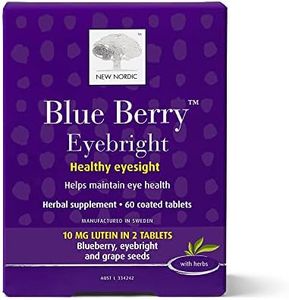 New Nordic Blue Berry Eyebright Dietary Supplements 60 Tablets