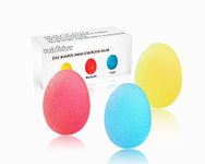 voidbiov Hand Squeeze Stress Balls Set with Carry Bag- 3 Resistance, Finger Wrist Arthritis Therapy Rehab Exerciser, Carpal tunnel, Stroke Rehabilitation Equipment