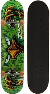 Tony Hawk 31 inch Skateboard, Tony Hawk Signature Series 2, 9-ply Maple Deck Skateboard for Cruising, Carving, Tricks and Downhill, Slime Hawk