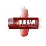 Hurraw! Black Cherry Tinted Lip Balm: (Sheer Red Tint) Organic, Certified Vegan, Cruelty and Gluten Free. Non-GMO, 100% Natural Ingredients. Bee, Shea, Soy and Palm Free. Made in USA