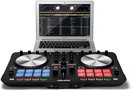 Reloop Beatmix 2 MK2 Two Channel Performance Pad DJ Controller with 16 Performance Pads, Integrated Audio Interface & Premium Aluminium Platters