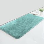 Luxe Home Bath Mat Super Soft Non Slip Vegas Mats for Bathroom, Door (60x90 cm, Aqua) Pack of 1