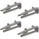 4 Pack Dishwasher Rear Rail Cap Stopper Pin for Rack, Replacement Rail End Caps Compatible Blomberg Dishwashers