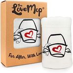 Love Mop Premium Cotton After Care Towel - Fun Gift Bachelorette Wedding Bridal Shower Party Couples Second 2nd Anniversary for Man Her Him Wife Husband Boyfriend Girlfriend Romantic Valentines Day