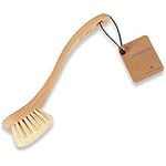 ENA Living Wooden Dish Brush (26x4 cm) | Sustainable FSC-certified Beechwood Dish Brush | Eco Labelled Dish Brush Made with Beechwood and Horse Hair | Long Lasting and Sturdy Wooden Dish Brush