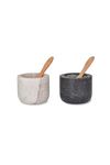 Brompton Salt & Pepper Pots by Garden Trading | Crafted in Granite | H5 X Diameter 6cm