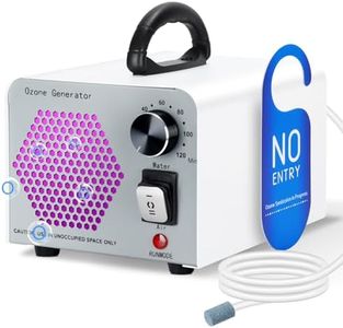 GMGXX Ozongenerator 60000mg/H, Ozongerät Ozon Luftreiniger mit Wasser und Luft Modus, O3 Geruchsneutralisierer Ozone Generator mit 120 Min Timer, Ozonator Ozon Reiniger für Auto Wohnung Obst Gemüse