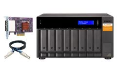 QNAP TL-D800S-US 8 Bay SATA 6Gbps JBOD Storage Enclosure. PCIe SATA Interface Card (QXP-800eS-A1164) Included