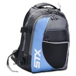 STX Lacrosse Sidewinder Lacrosse Backpack, Black/Columbia