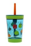 Contigo Kids Spill-Proof 14oz Tumbler with Straw and BPA-Free Plastic, Fits Most Cup Holders and Dishwasher Safe, Juniper Matcha Friend Bots