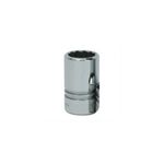 Williams ST-1244 1/2 Drive Shallow Socket, 12 Point, 1-3/8-Inch