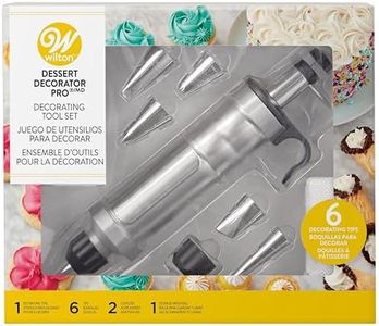 Wilton Dessert Decorator Pro Stainless Steel Cake Decorating Tool,Silver