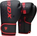 RDX Boxing Gloves, Pro Training Sparring, Maya Hide Leather, Muay Thai MMA Kickboxing, Men Women Adult, Heavy Punching Bag Focus Mitts Pads Workout, Ventilated Palm, Multi Layered, 8 10 12 14 16 Oz