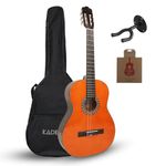Kadence KCL01 39" Classical Acoustic Guitar | Dreadnought Body | Spruce Wood | Includes Learning Course | Orange