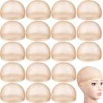 100 Pieces Wig Cap Elastic Medium Nylon Stocking Caps Stretchy Stocking Wig Caps Secure Your Hair, Lightweight, Breathable (Beige)