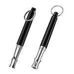 Gearmax 2 Pcs Dog Whistle Adjustable Pitch Ultrasonic Dog Training Whistle for Recall and Barking Control, Professional Dog Whistles