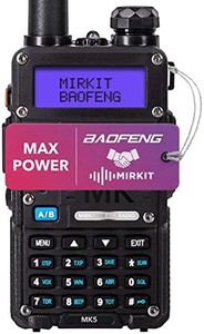 New BAOFENG UV MK5 8 Watt Max Power 2023 VHF/UHF Mirkit Edition Full Kit Ham Radio with Baofeng Battery 1800 mA