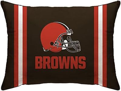 Pegasus Home Fashions Brown Cleveland Browns 20" x 26" Plush Bed Pillow