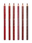 Incolor Intense Lipliner Pencil Set,Smudge Free, Waterproof Creamy Lip Liner Pencil, Multi Color pack of 6 COMBO 1 (1,2,3,4,5,6)