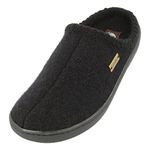 HAFLINGER Women's AT74 Slipper,Black,40 EU (Women's 9 M US/Men's 7 D US)