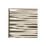 Fasade Easy Installation Dunes Brushed Nickel Lay In Ceiling Tile / Ceiling Panel (12" x 12" Sample)