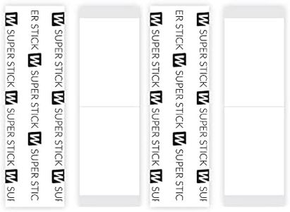 Walker Tape Co. Stick Tape Straight Strips by Walker, 36 pcs (1in x 3 in) Clear