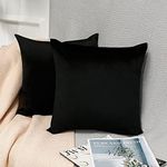 Black Cushion Covers 18x18 inch Vel