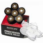 Bakscape Men's Back Shaver Starter Kit 2.0 Replacement Titanium Precision Shave Head: Six Pivoting Foils for Effortless, Smooth Shaving, Body & Head in Any Direction