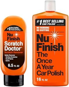 Nu Finish Exterior Car Care Kit with Scratch Doctor Car Scratch Remover (6.5 Fl Oz) and The Once a Year Car Polish (16 Fl Oz)